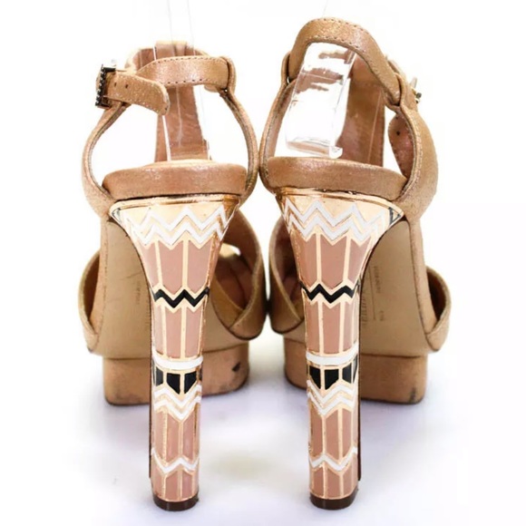 Ivy Kirzhner Casper T Strap Platform Heels 6.5 - Picture 1 of 4